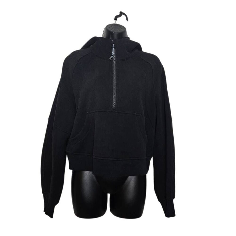 lululemon athletica Black Half-Zip Hoodie Sweatshirt